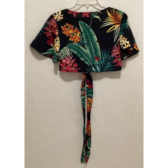 Shein Tropical Floral Two-Piece Kimono Set Size S - Picture 7 of 7